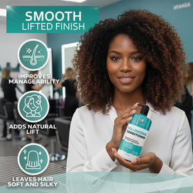 BELLISSO label close-up highlighting sulfate-free and paraben-free benefits