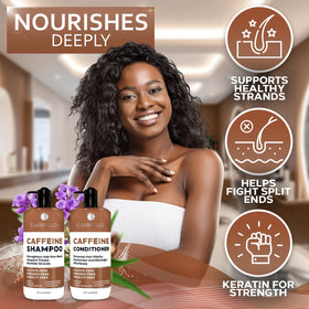 Bellisso in-shower lifestyle shot showing visible volume and refreshed scalp
