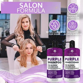 BELLISSO styled platinum blonde hair in lifestyle setting showing luminous color result