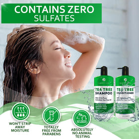 Bellisso product label ingredients view showing 100% Australian tea tree oil and clean formula