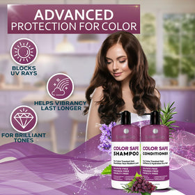 BELLISSO shampoo bottle close-up label highlighting gentle, sulfate-free formula benefits