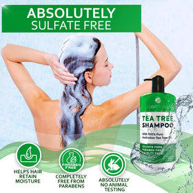 BELLISSO shampoo in use with scalp massage for oil removal