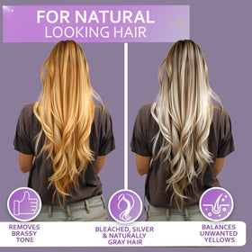 BELLISSO creamy violet conditioner texture highlighting hydrating formula