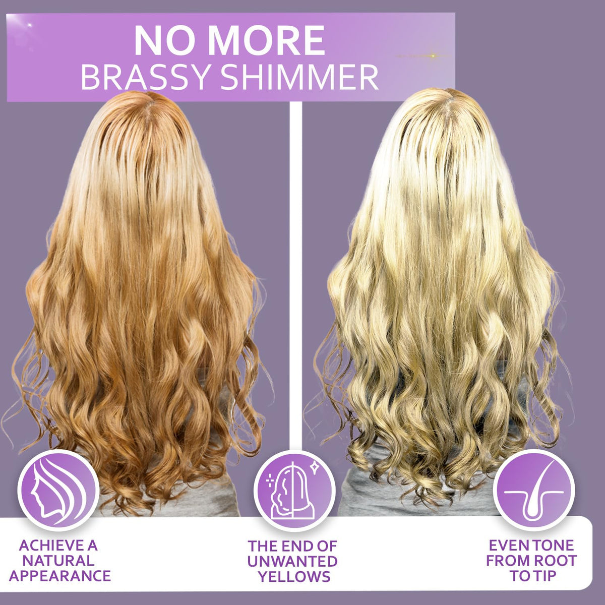 BELLISSO creamy purple shampoo texture close-up highlighting conditioning feel
