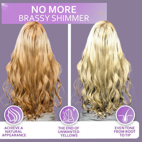 BELLISSO creamy purple shampoo texture close-up highlighting conditioning feel