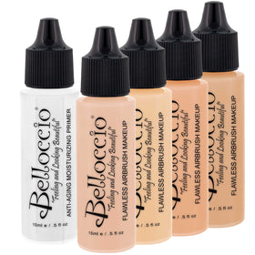Belloccio front packaging showing four 1/2 oz bottles, convenient set
