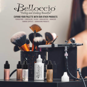 Belloccio applied by artist with airbrush, even coverage and natural look