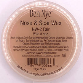Ben Nye Nose and Scar Wax fair in use on actor creating realistic nose prosthetic benefit
