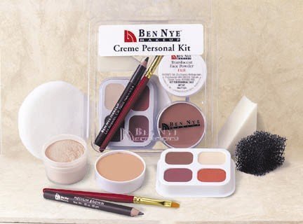 Ben Nye kit front packaging showing olive light medium shade and benefits
