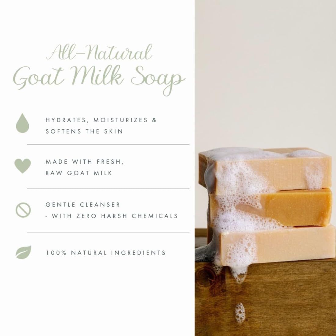 Bend Soap Company bar in hand demonstrating gentle lather and use