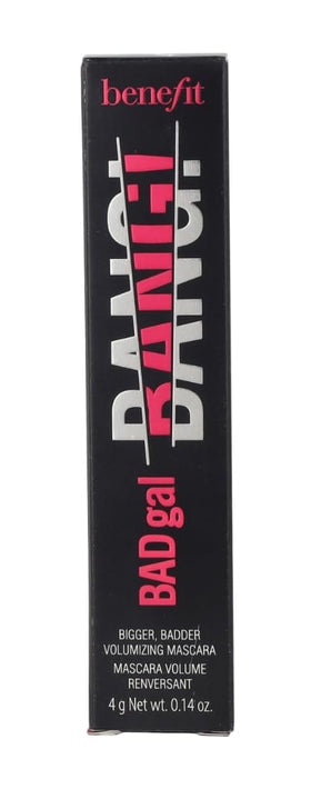Benefit BADgal BANG mascara texture swatch illustrating smooth, pigmented coverage benefit