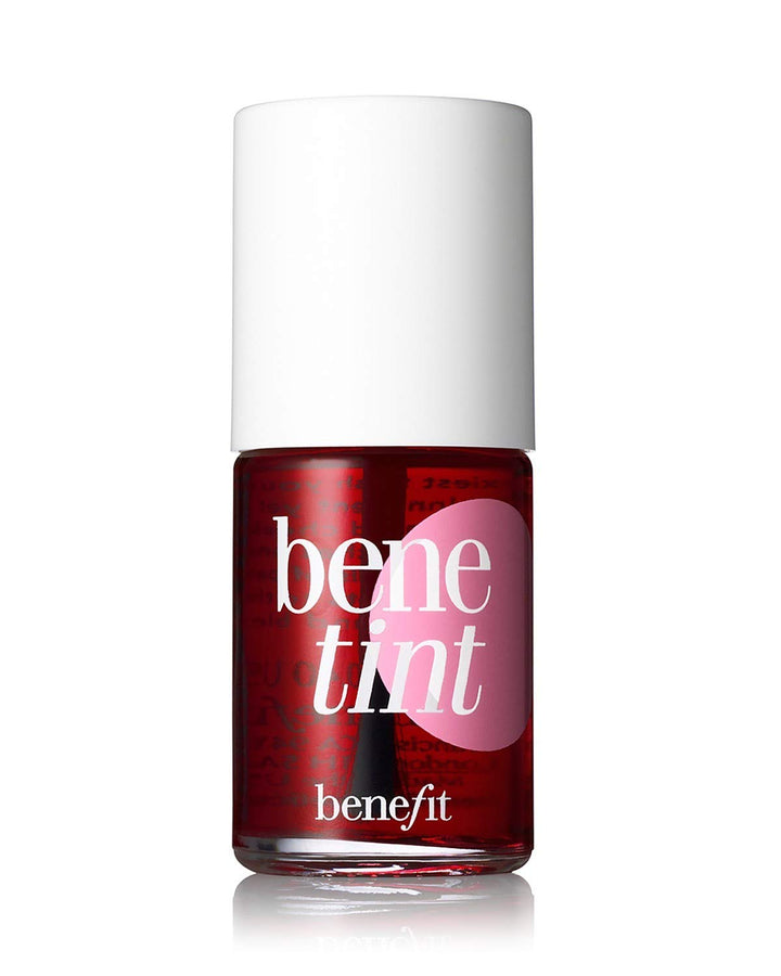 Benefit Bene Tint front tube showing sheer rose color and long-lasting glow