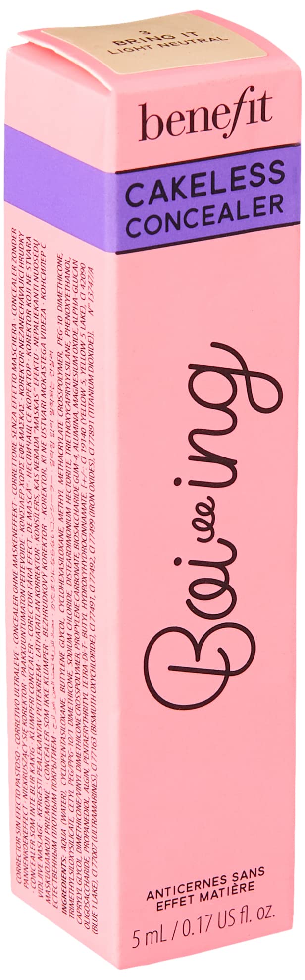 Benefit Boi-ing texture swatch on skin displaying smooth coverage and blendable benefit