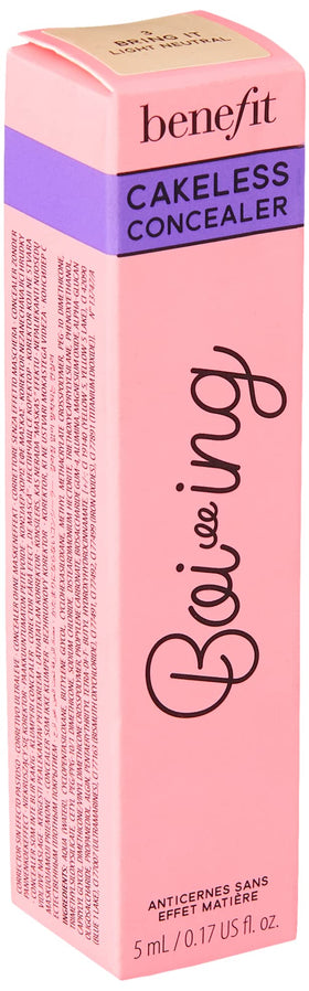 Benefit Boi-ing texture swatch on skin displaying smooth coverage and blendable benefit