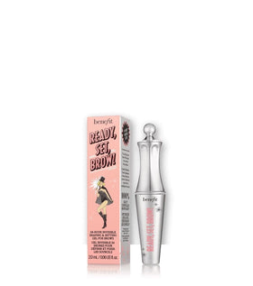 Benefit Brow Setter spoolie texture closeup demonstrates clear hold and neat styling