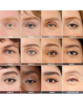 Benefit brow wax applied in makeup routine to shape and define brows