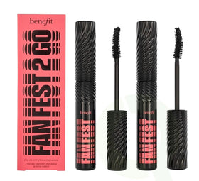 Benefit curved Full-Flex Fiber Brush close-up showing fanning fibers