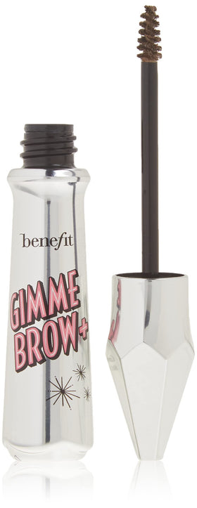 Benefit Gimme Brow front packaging showing compact tinted gel for quick fullness