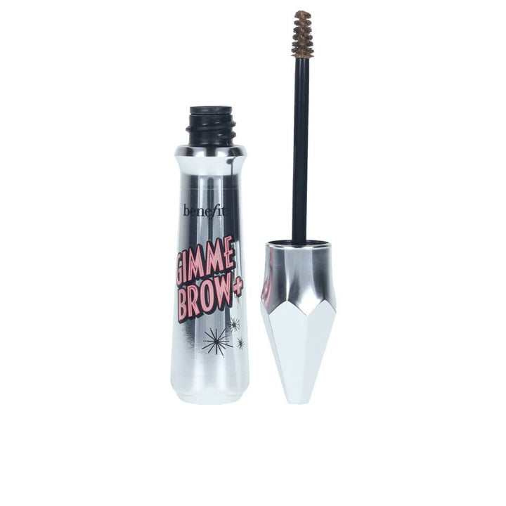 Benefit Gimme Brow front packaging showing tinted gel and spoolie for natural volume