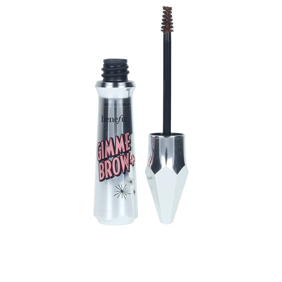 Benefit Gimme Brow front packaging showing warm auburn shade and compact size for travel