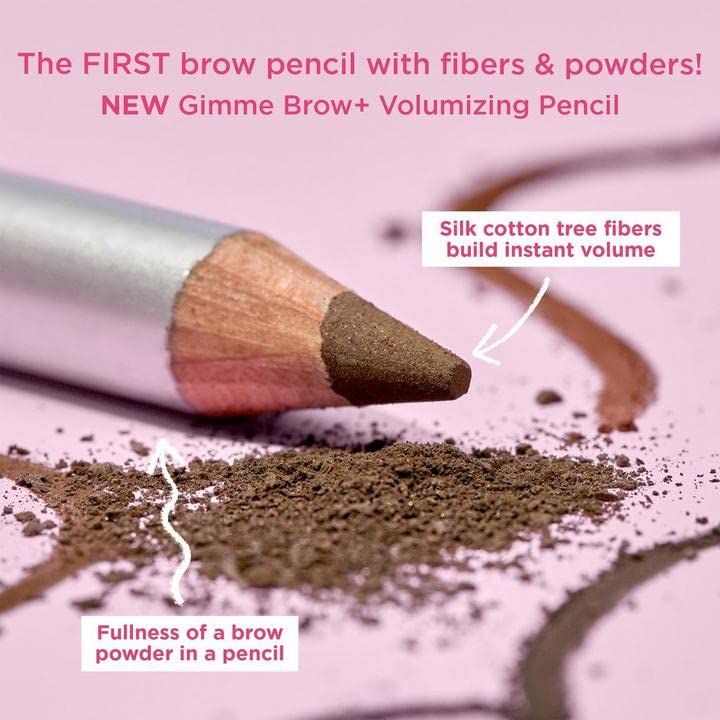 Benefit swatches on arm showing Warm Black Brown depth and blendability