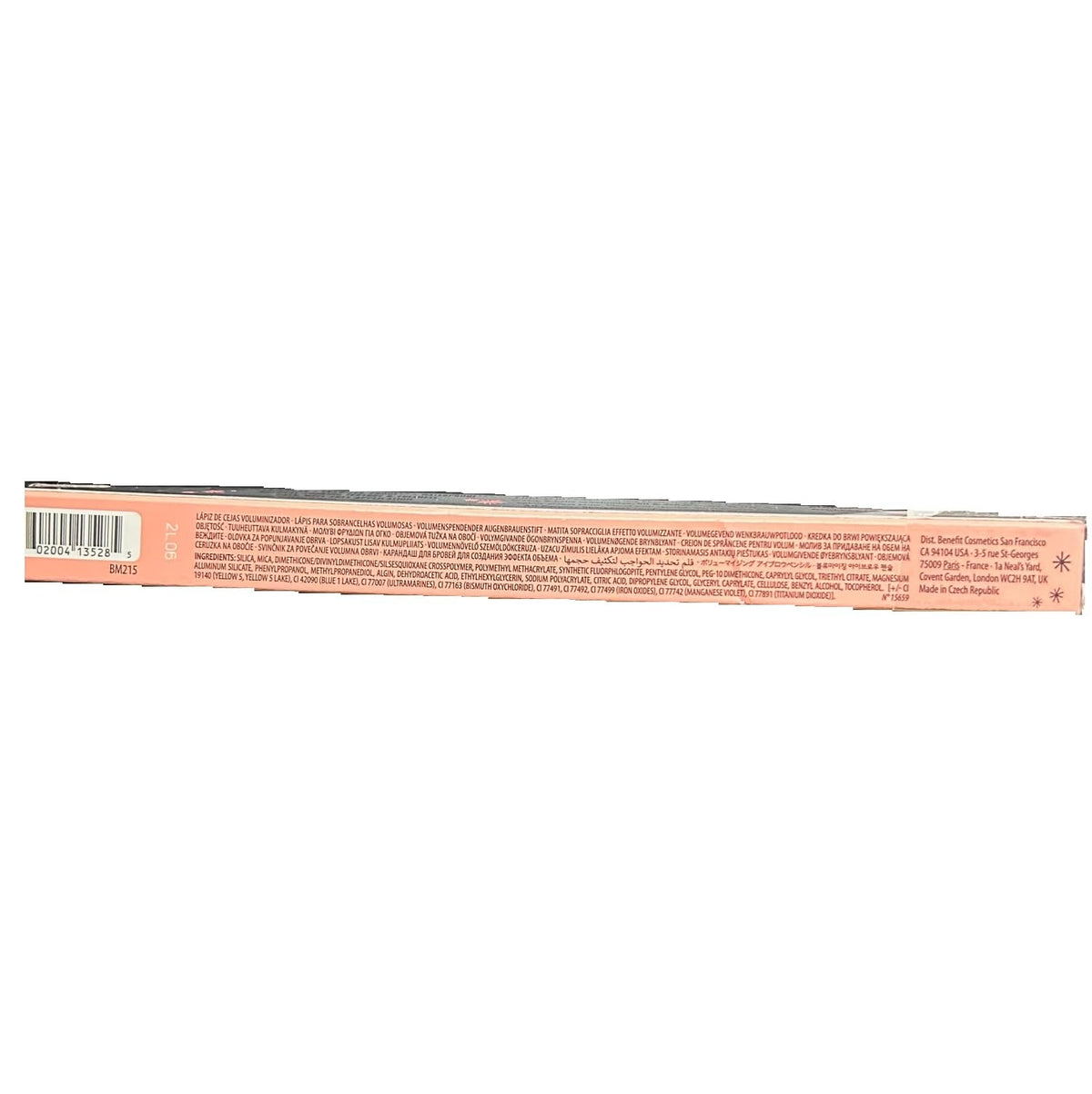 Benefit Gimme Brow tip close-up revealing fibers and precision for natural volume