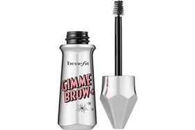Benefit Gimme Brow+ front packaging mini tube showing size and shade benefits