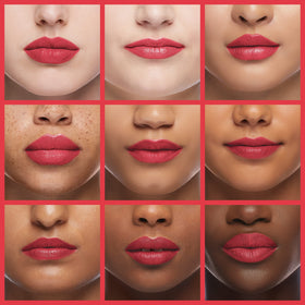Benefit Gogo Tint on lips and cheeks by Benefit demonstrating natural stained finish