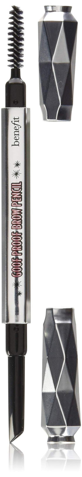 Benefit Goof Proof Brow Pencil front packaging showing shade #5 and compact design for quick grooming