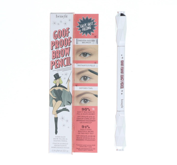 Benefit Goof Proof Brow Pencil front packaging showing shade 03 Medium for easy selection