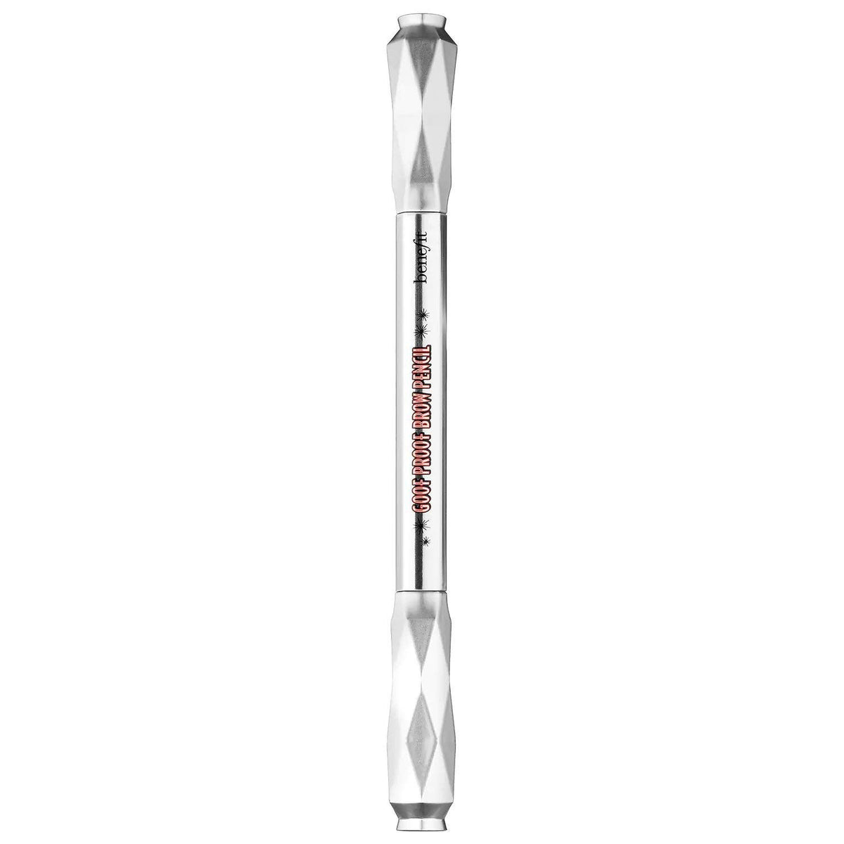 Benefit Goof Proof Brow Pencil tip and spoolie closeup demonstrating easy shaping and blending