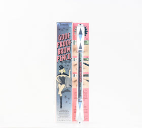 Benefit product in use drawing hairlike strokes for natural brows