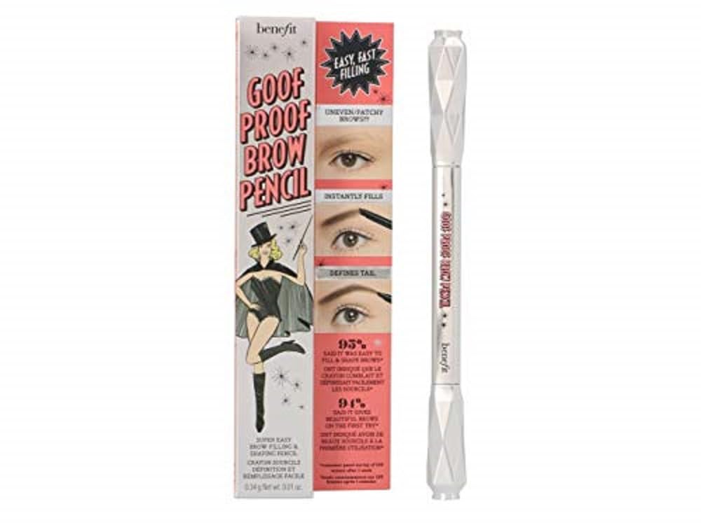 Benefit Goof Proof spoolie grooming action blending color and creating natural finish