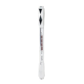 Benefit Goof Proof pencil with water droplets illustrating waterproof, longwear benefit