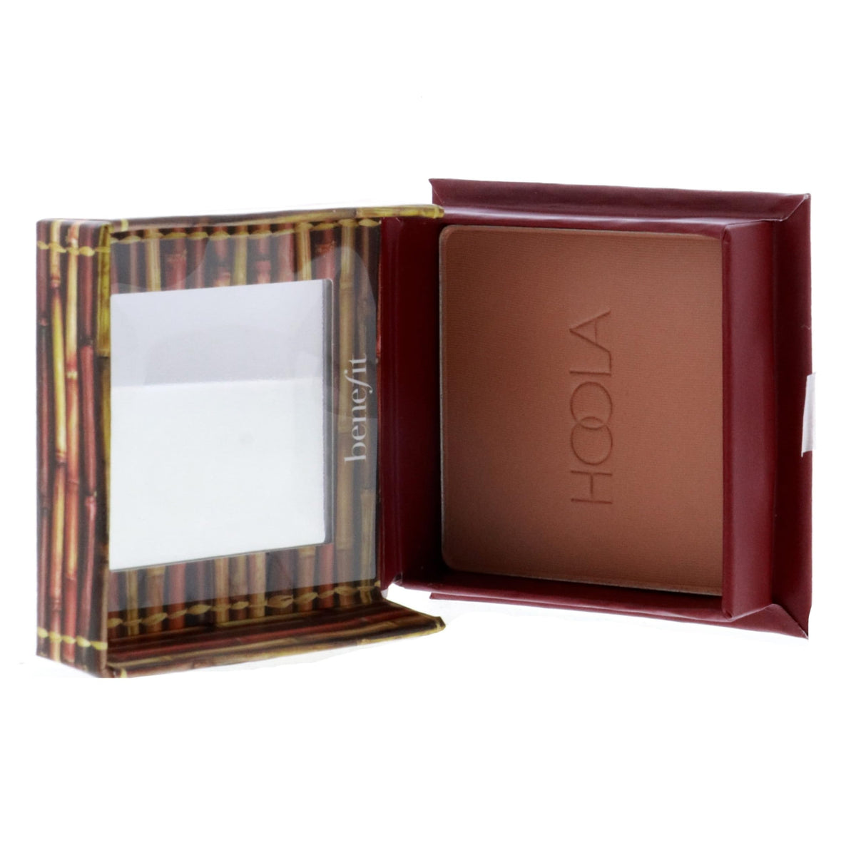 Benefit Hoola with brush demonstrating sweep application for natural contour