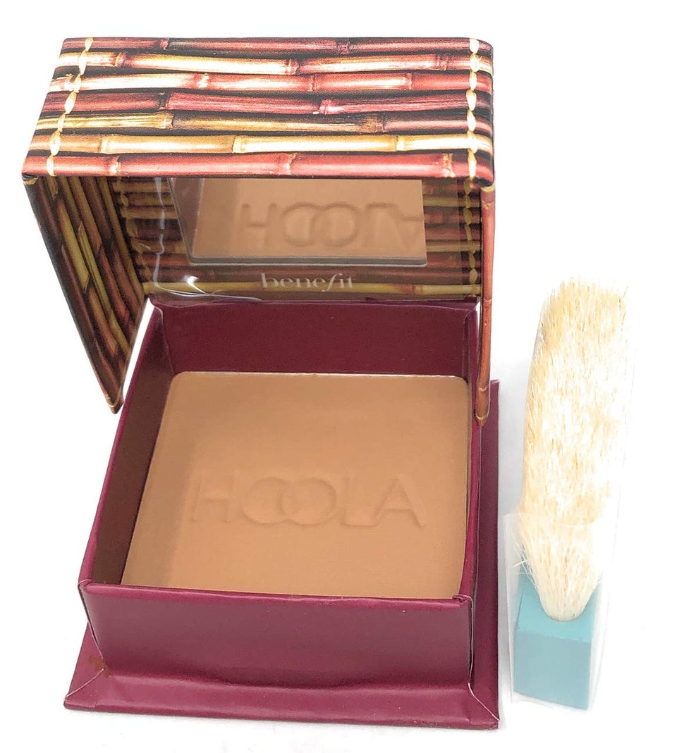 Benefit Hoola front packaging showing compact and label for easy identification and portability