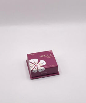 Benefit Hoola Mini swatch on hand showing buildable natural warmth