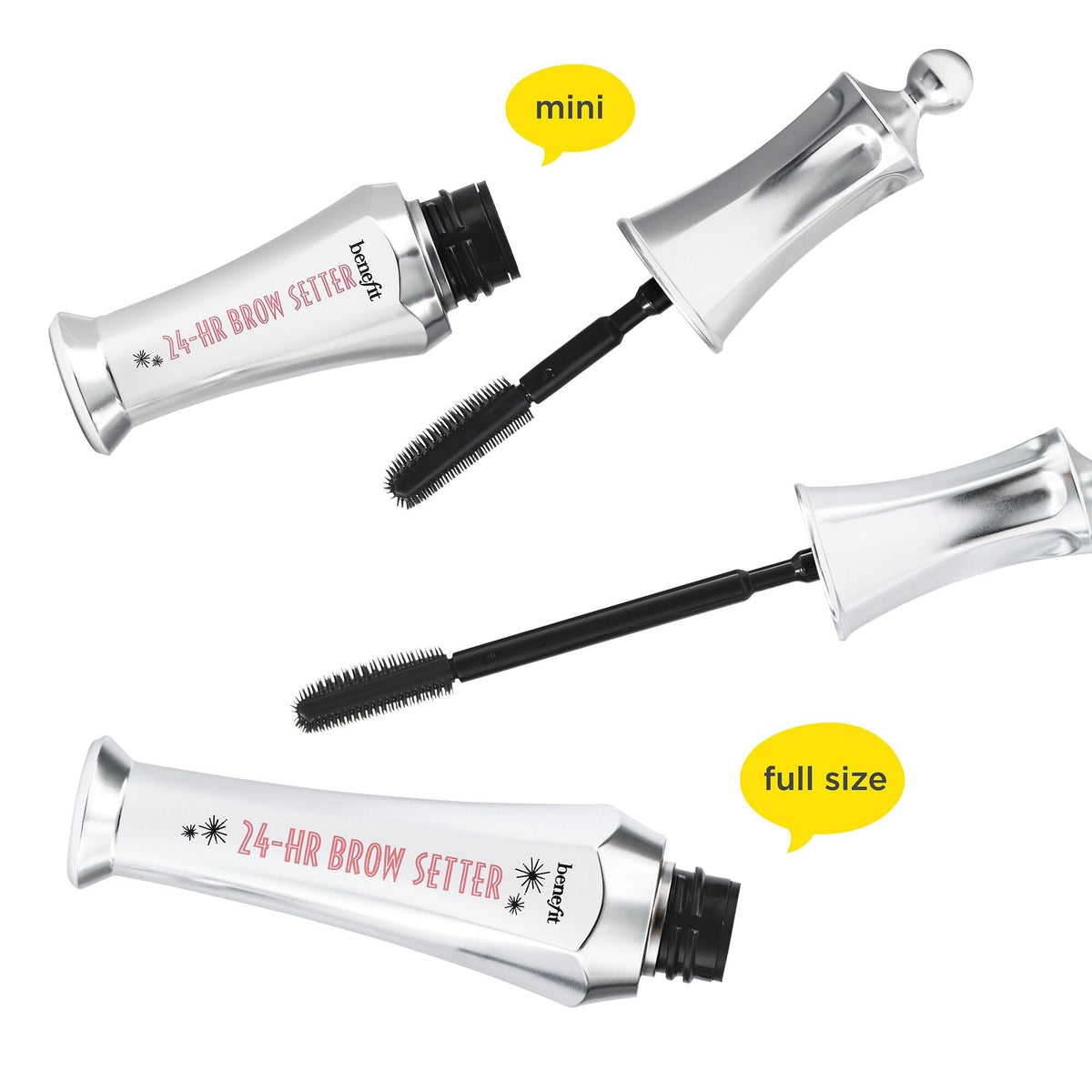 Benefit brow gel in morning routine setting for all-day neat brows