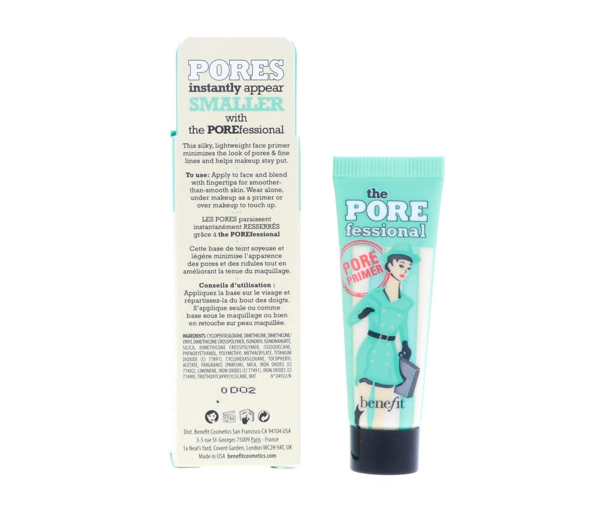 Benefit applying balm to T-zone for visible pore smoothing benefit
