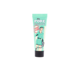 Benefit close-up swipe of balm demonstrating smooth pore-blurring