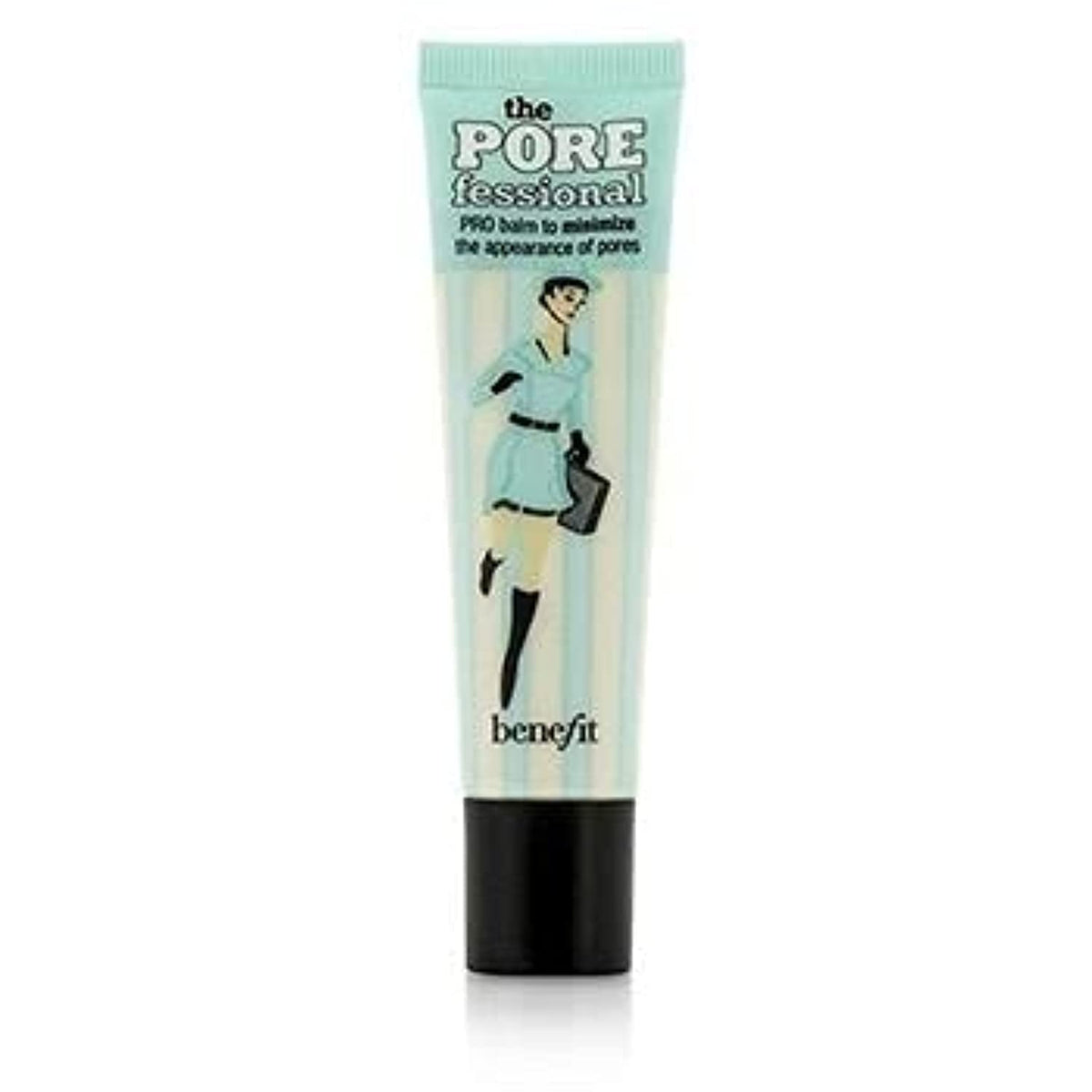 Benefit in-use lifestyle showing hand applying balm to cheeks for pore-blurring benefit