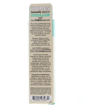 Benefit POREfessional next to smartphone for size and travel-friendly benefit