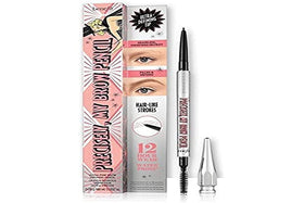 Benefit pencil front packaging showing shade and slim design for easy storage