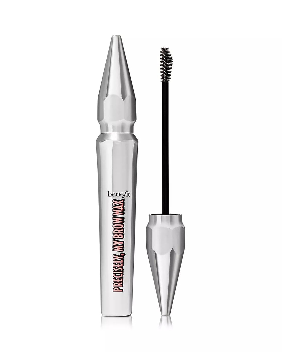Benefit Precisely My Brow Wax front packaging showing compact tube and shade