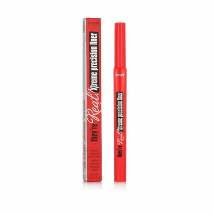 Benefit front packaging showing black eyeliner pen and compact design for travel