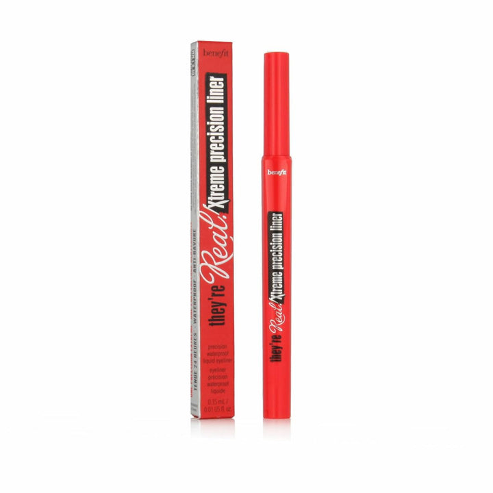 Benefit front packaging showing black eyeliner pen and compact design for travel