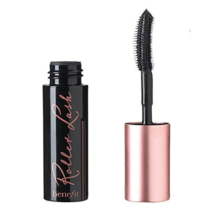 Benefit Roller Lash front packaging showing compact black tube and logo