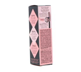 Benefit Roller Lash inside a travel kit pouch ready for touch-ups and on-the-go use benefit