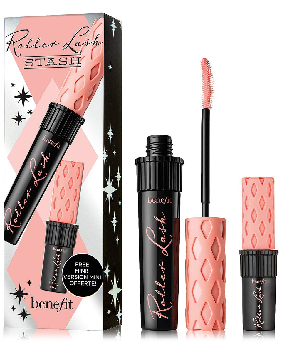 Benefit full-size Roller Lash tube front view showing packaging and benefit