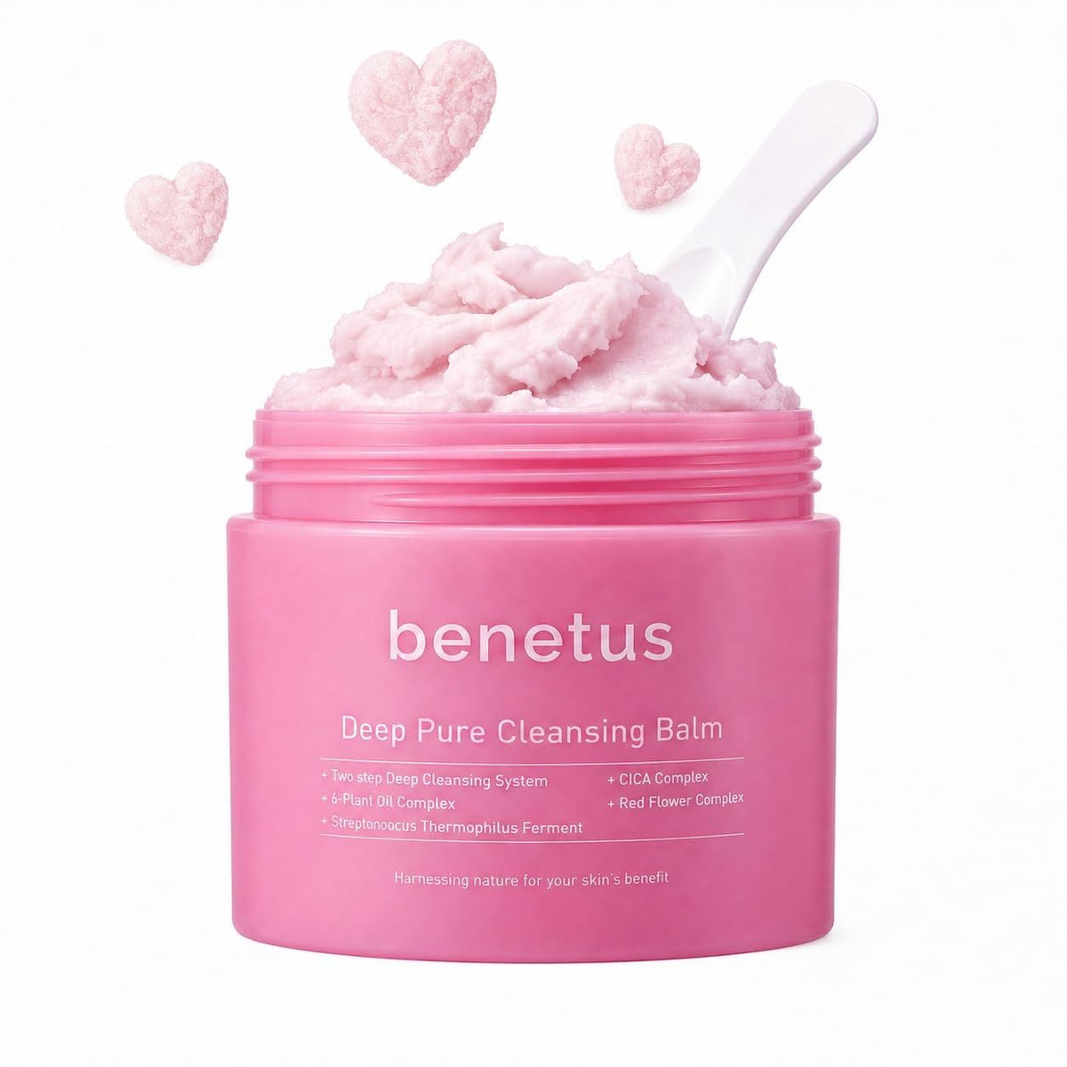 benetus jar front view showing clean packaging and product name benefit